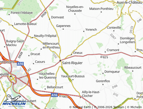 Mappa MICHELIN Oneux - ViaMichelin