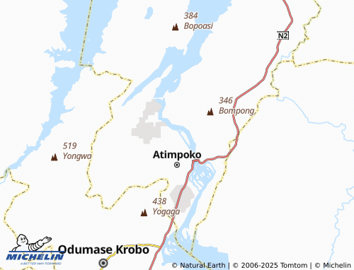 MICHELIN Kwamikuma map - ViaMichelin