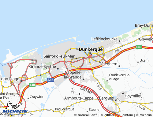 MICHELIN Saint-Pol-sur-Mer map - ViaMichelin
