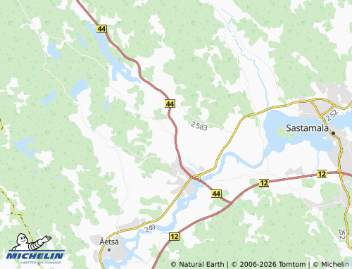 MICHELIN-Landkarte Vakkala - ViaMichelin