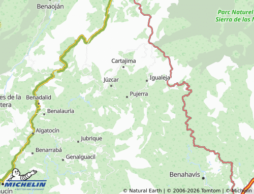Mapa MICHELIN Pujerra - ViaMichelin