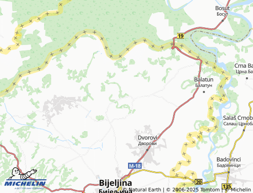 MICHELIN Ostojićevo map - ViaMichelin