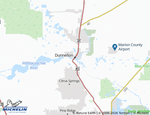 Mapa MICHELIN Dunnellon - ViaMichelin