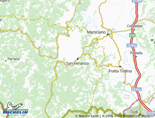 Mapa MICHELIN San Venanzo - ViaMichelin