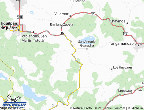Mapa MICHELIN Centro, Jaripo - ViaMichelin