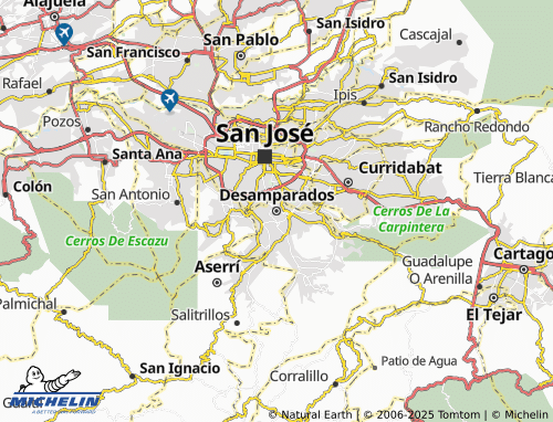 MICHELIN Desamparados map - ViaMichelin