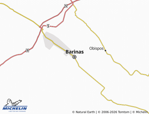 Carte MICHELIN Barinas - ViaMichelin