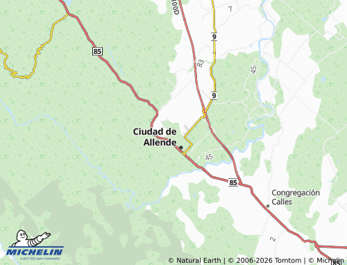 MICHELIN Fraccionamiento Privada Los Álamos map - ViaMichelin