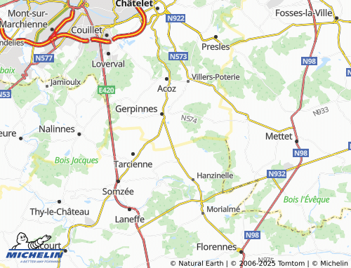 MICHELIN Hymiée map - ViaMichelin