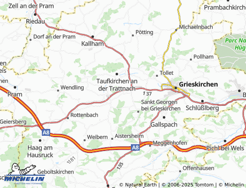 MICHELIN-Landkarte Weng - ViaMichelin
