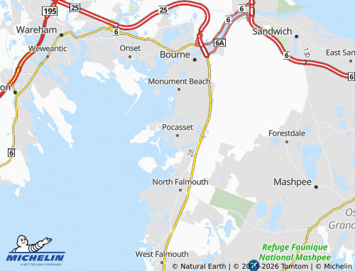 Mappa MICHELIN Pocasset - ViaMichelin