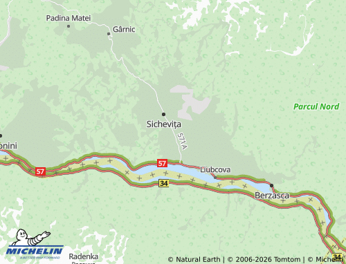 Carte MICHELIN Gornea - ViaMichelin