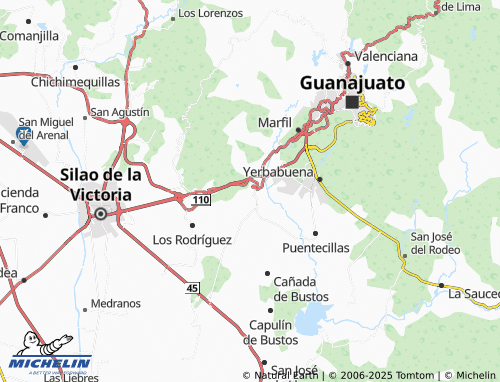 MICHELIN Santa Teresa map - ViaMichelin
