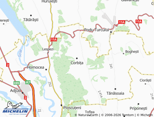 Mappa MICHELIN Corbița - ViaMichelin