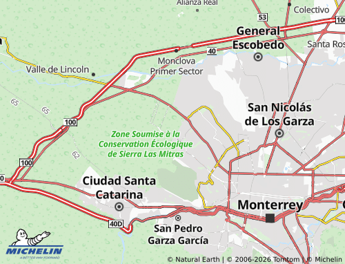 Kaart MICHELIN Cumbres Elite Cuarto Sector - ViaMichelin