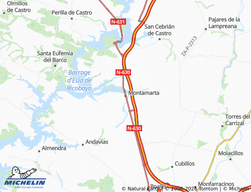 MICHELIN Montamarta map - ViaMichelin