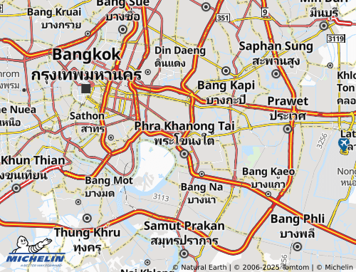 MICHELIN Phra Khanong map - ViaMichelin
