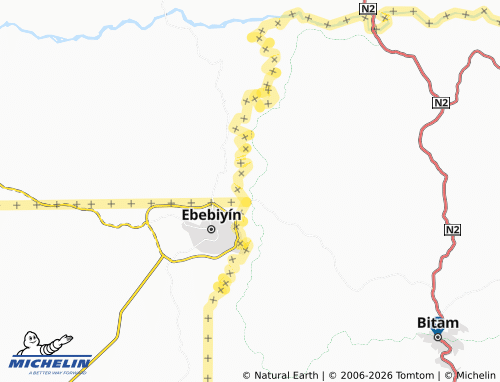 MICHELIN Mfoumou map - ViaMichelin
