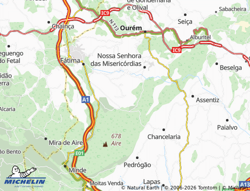 Mapa MICHELIN Vale de Cavalos - ViaMichelin
