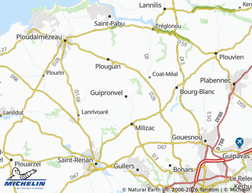 Mappa MICHELIN Guipronvel - ViaMichelin