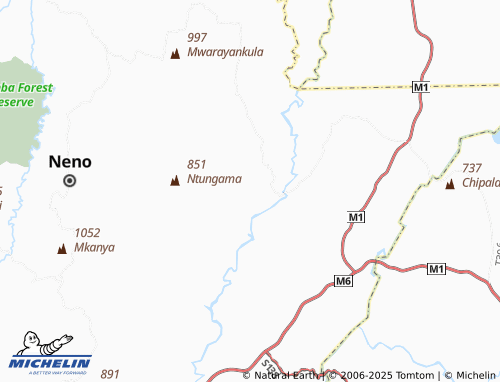 MICHELIN Kachingwe map - ViaMichelin