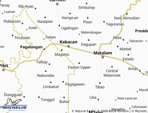MICHELIN Paatan Lower map - ViaMichelin