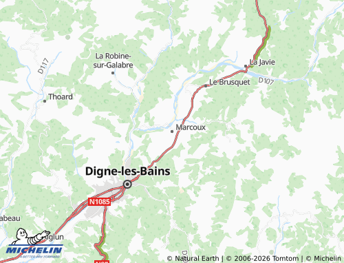 MICHELIN Marcoux map - ViaMichelin