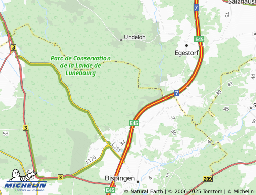 MICHELIN-Landkarte Sellhorn - ViaMichelin