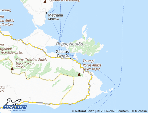 Mapa MICHELIN Poros - ViaMichelin