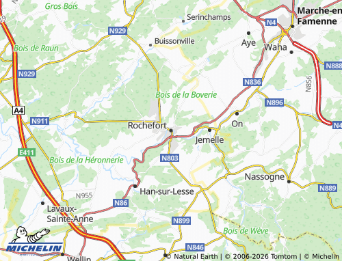 MICHELIN Rochefort map - ViaMichelin
