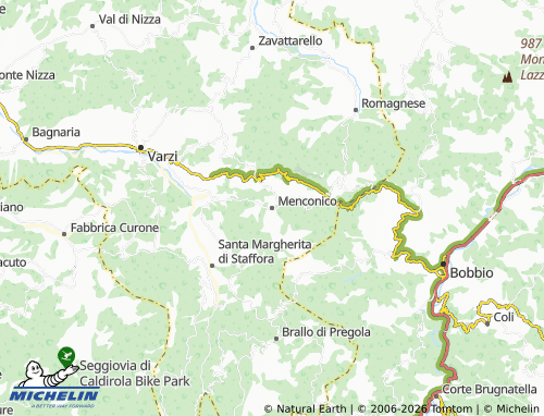 MICHELIN Menconico map - ViaMichelin
