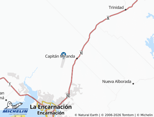 Mapa MICHELIN Capitán Miranda - ViaMichelin