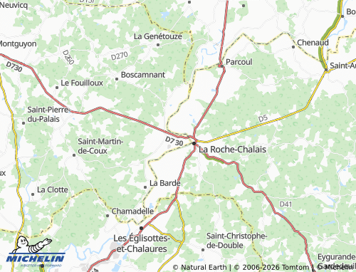 Mapa MICHELIN Saint-Aigulin - ViaMichelin