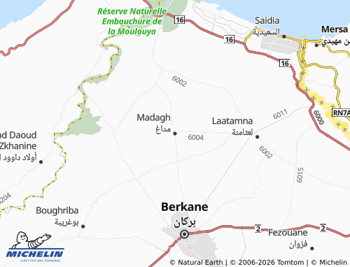 MICHELIN Madagh map - ViaMichelin