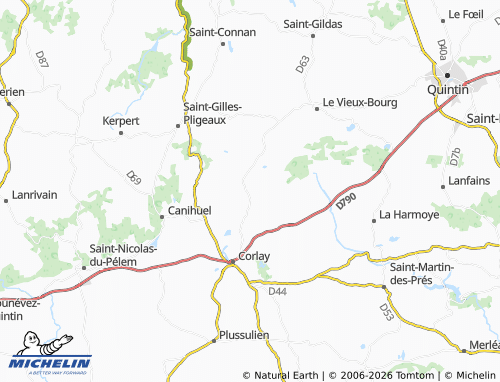 MICHELIN Saint-Daman map - ViaMichelin
