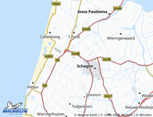 Mapa MICHELIN Schagerbrug - ViaMichelin