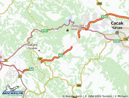 Mapa MICHELIN Markovica - ViaMichelin