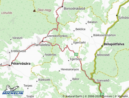 MICHELIN-Landkarte Szúcs - ViaMichelin