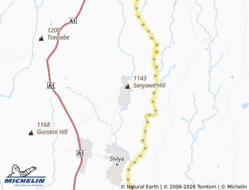 Mapa MICHELIN Senyawe - ViaMichelin