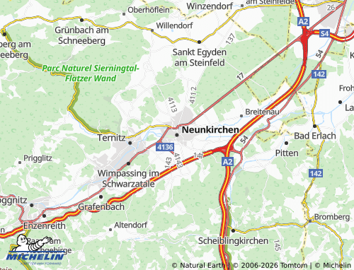 MICHELIN Neunkirchen map - ViaMichelin