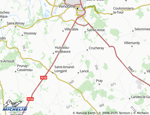 MICHELIN Nourray map - ViaMichelin
