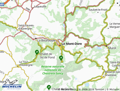 Carte MICHELIN Le Mont-Dore - ViaMichelin