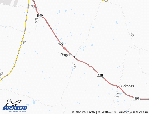 Mappa MICHELIN Rogers - ViaMichelin