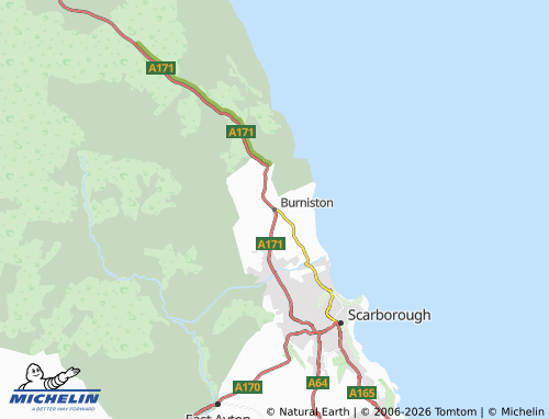 Carte MICHELIN Burniston - ViaMichelin