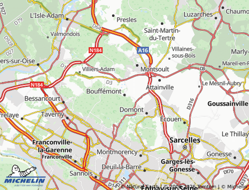 MICHELIN Bouffémont map - ViaMichelin