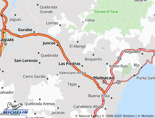 MICHELIN Quebrada Arenas map - ViaMichelin