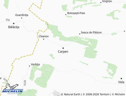 Carte MICHELIN Carpen - ViaMichelin