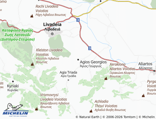 MICHELIN Agios Georgios map - ViaMichelin