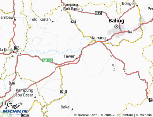 Mappa MICHELIN Tawar - ViaMichelin