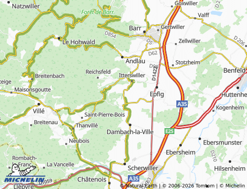 Mapa MICHELIN Nothalten - ViaMichelin